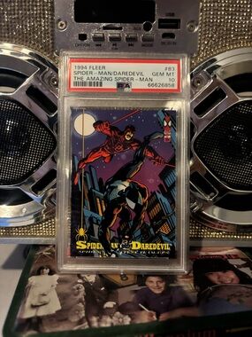 Marvel Spider-Man and Daredevil Card — Green, Red, Black